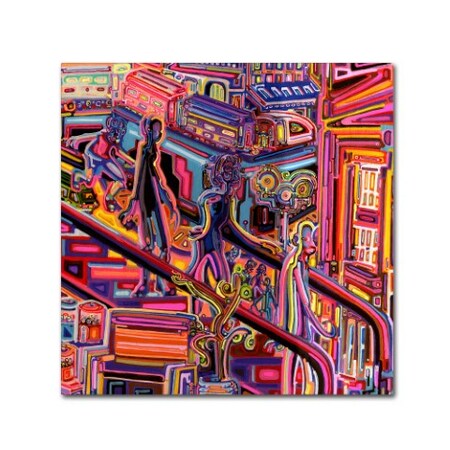 Trademark Fine Art Josh Byer 'Escalator' Canvas Art, 14x14 ALI5613-C1414GG